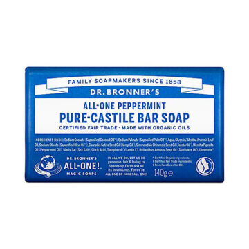 Dr Bronner’s All-One Hemp Peppermint Pure-Castile Soap Bar