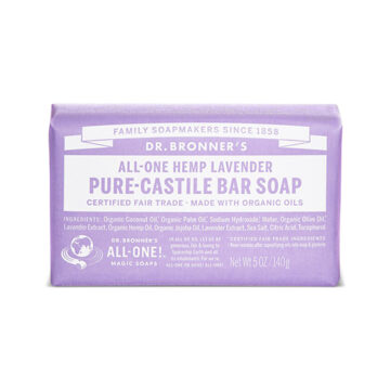 Dr Bronner’s All-One Hemp & Lavender Pure-Castile Soap Bar