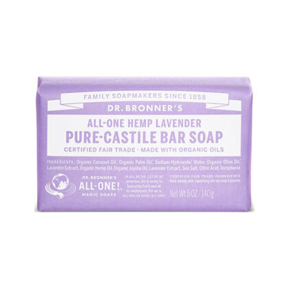 Dr Bronner’s All-One Hemp & Lavender Pure-Castile Soap Bar