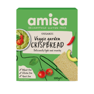 Amisa Veggie Garden Crispbread Organic