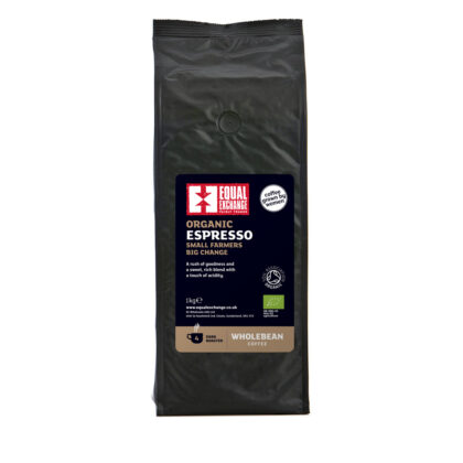 Equal Exchange Espresso Roast Coffee BEANS Organic Fairtrade 1kg