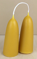 Moorlands Beeswax Stumpie Candles Pair 11 Hours