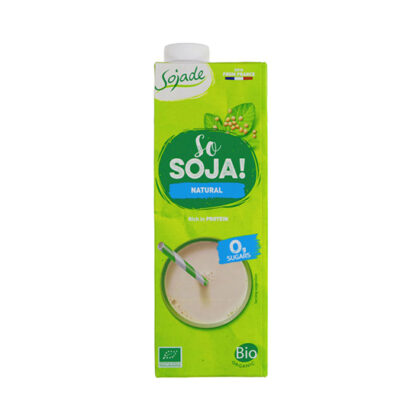 Sojade So Soya Natural Soya Drink Unsweetened Organic 1lt