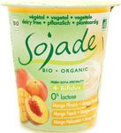 Sojade Bio Organic Mango & Peach Soya Yogurt 400g