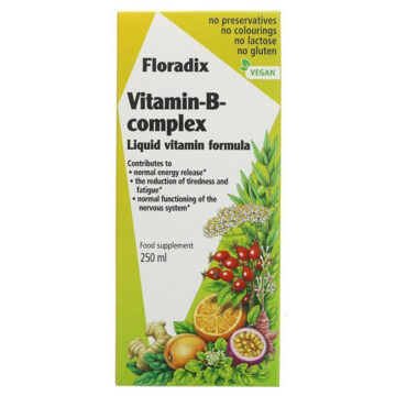 Floradix Vitamin-B-Complex Liquid Vitamin Formula 250ml