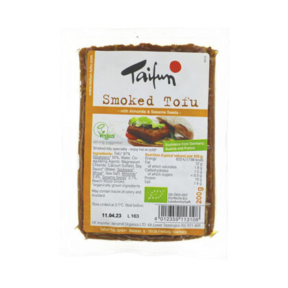 Taifun Smoked Tofu With Almonds & Sesame Seeds Organic 200g
