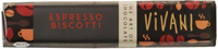 Vivani Espresso Biscotti Milk Chocolate Organic