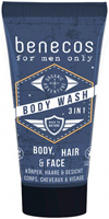 Benecos For Men 3 In 1 Body Wash Travel Size Organic