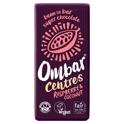 Ombar Centres Raspberry & Coconut Bar Organic 70g