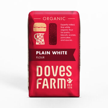 Doves Farm Plain Unbleached White Flour Organic 1kg