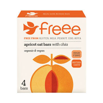 Doves Farm Freee Apricot Oat Bars With Chia Organic