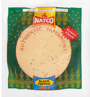 Natco Black Pepper Authentic Pappadums