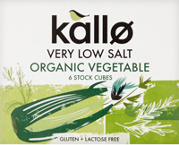 Kallo Low Salt Vegetable Stock Cubes Organic