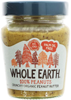 Whole Earth 100% Peanuts Crunchy Peanut Butter Organic