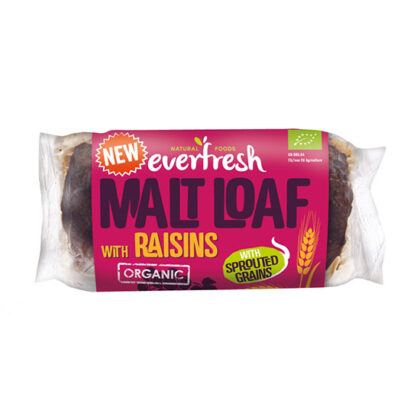 Everfresh Malt Loaf With Raisins Organic