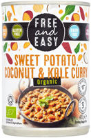 Free & Easy Sweet Potato Coconut & Kale Curry Organic