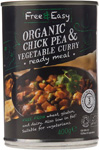 Free & Easy ChickPea & Vegetable Curry Ready Meal Organic