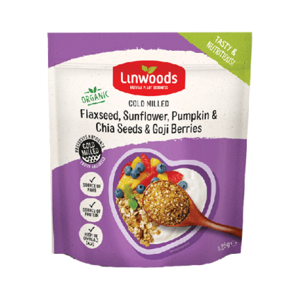 Linwoods Milled Flax Sunflower Pumpkin & Chia Seeds & Goji Berries Organic 425g
