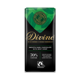 Divine Mint Crisp Smooth Dark Chocolate Fairtrade 90g