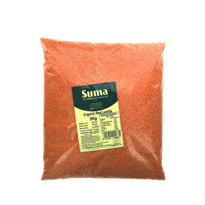 Suma Red Split Lentils Organic 3kg