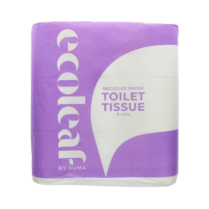 Ecoleaf Toilet Tissue Ecosoft White 9 Pack