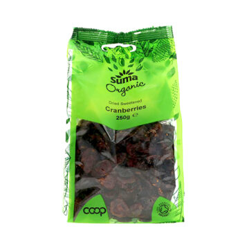 Suma Dried Sweetened Cranberries Organic 250g