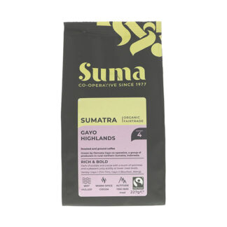 Suma Sumatra Gayo Highlands Ground Coffee Organic Fairtrade 227g