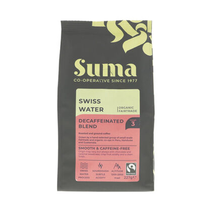 Suma Swiss Water Decaffeinated Ground Coffee Organic Fairtrade 227g