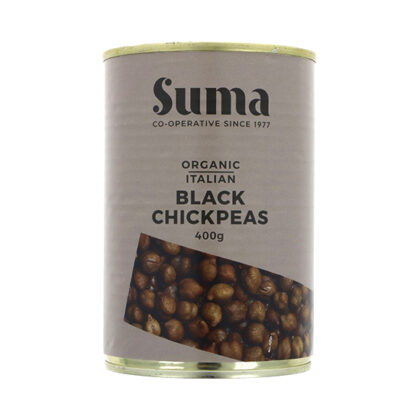 Suma Italian Black Chickpeas Organic 400g