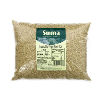 Suma Short Grain Brown Rice Organic 3kg