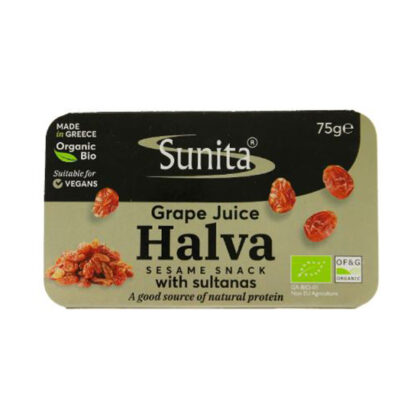 Sunita Grape Juice Halva With Sultana Organic 75g