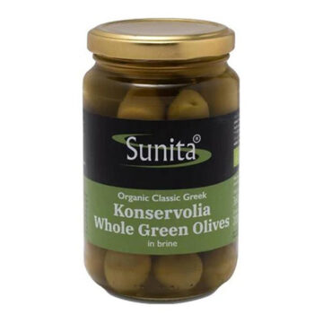 Sunita Green Greek Olives in Brine Organic