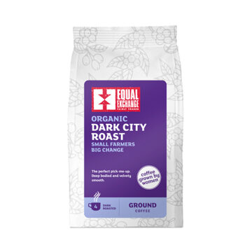 Equal Exchange Dark City Roast & Ground Coffee Fairtrade Organic