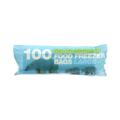 D2W 100 Tuffy Large Degradable Food Freezer Bags