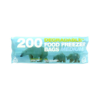 d2w 200 Tuffy Medium Degradable Food Freezer Bags