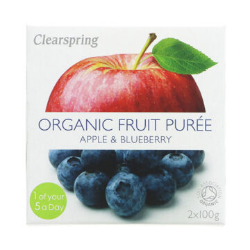 Clearspring Apple & Blueberry Puree Dessert Organic