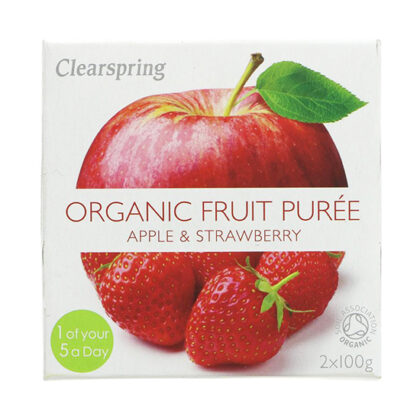 Clearspring Apple & Strawberry Puree Organic