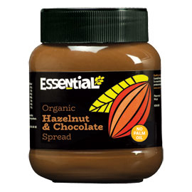 Essential Hazelnut Milk Chocolate Spread Fairtrade Organic 400g