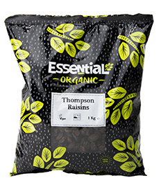 Essential Thompson Raisins Organic 1kg