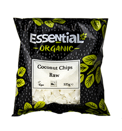 Essential Coconut Chips Raw Organic