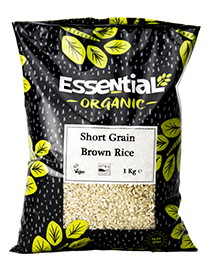 Essential Short Grain Brown Rice Organic 1kg