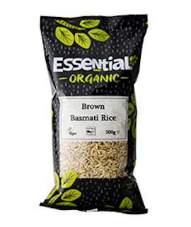 Essential Brown Basmati Rice Organic 500g