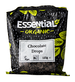 Essential Chocolate Drops Organic 125g