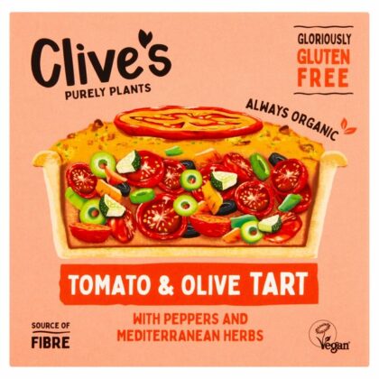 Clive’s Tomato & Olive Tart Gluten Free Organic 150g