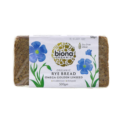 Biona Rye Omega Golden Linseed Bread Organic