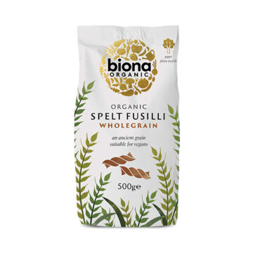 Biona Wholewheat Spelt Fusilli Organic