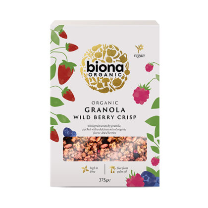 Biona Wild Berry Crispy Granola Organic