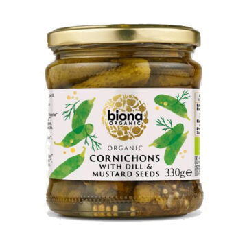 Biona Cornichons With Dill & Mustard Seeds Organic