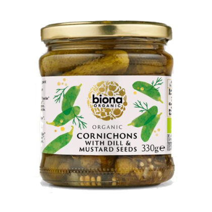 Biona Cornichons With Dill & Mustard Seeds Organic