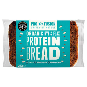 Pro Fusion Protein Bread Rye & Flax Organic 250g